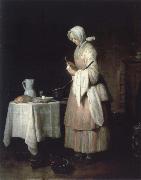 Jean Baptiste Simeon Chardin The fursorgliche lass Germany oil painting artist